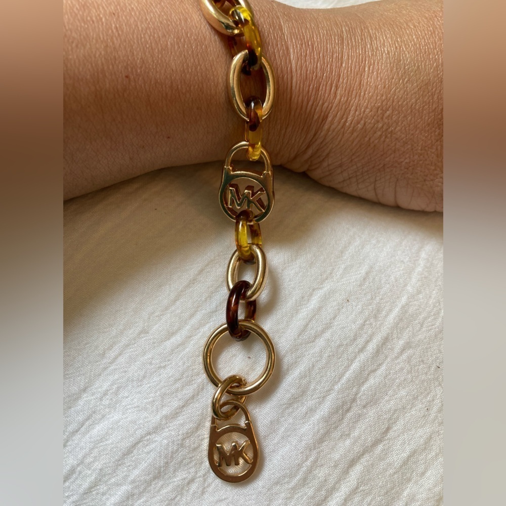 Michael Kors‎ MK Faux Tortoise & Chain Link Bracelet